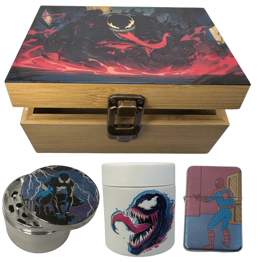 Spiderman Venom Comicbook Superhero Stash Box Set - spicedanime