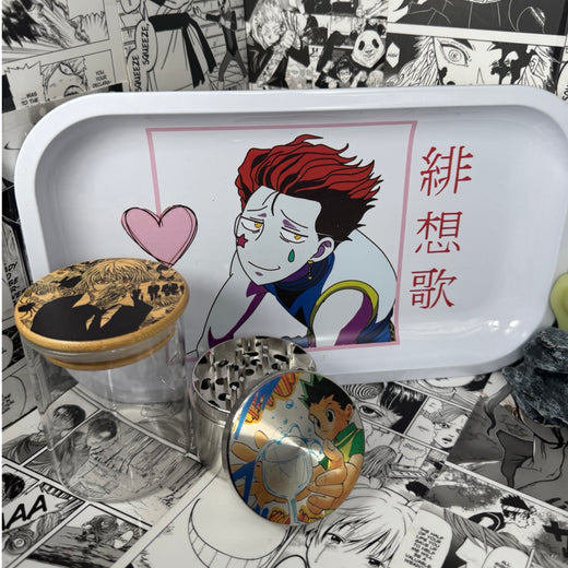 Gon Nen User Grinder, Jar, Rolling Tray Sete