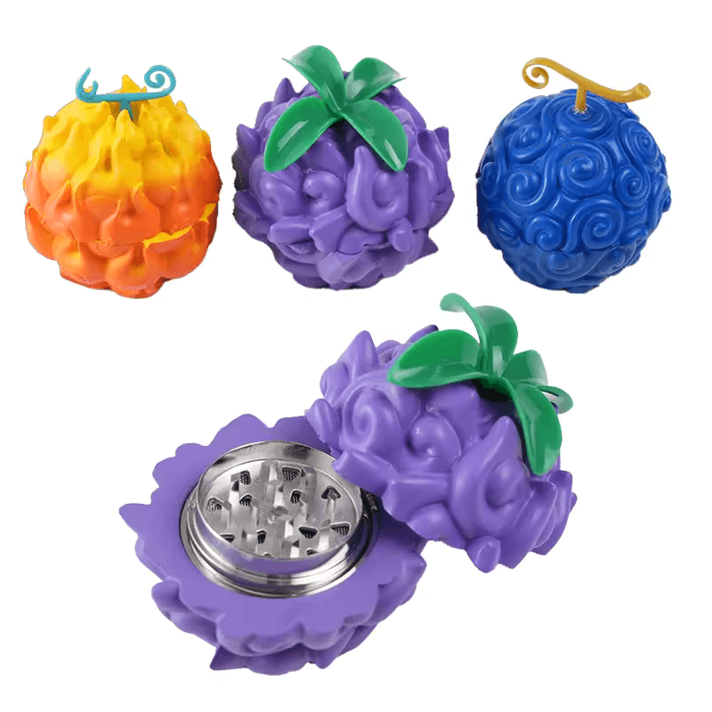 Devil Fruit Grinder, Herb Grinder, Cute Grinder, Large Grinder With Catcher, Anime Grinder - spicedanime