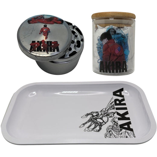 Akira Anime Spice Grinder, Stash Jar, Rolling Tray Set - spicedanime