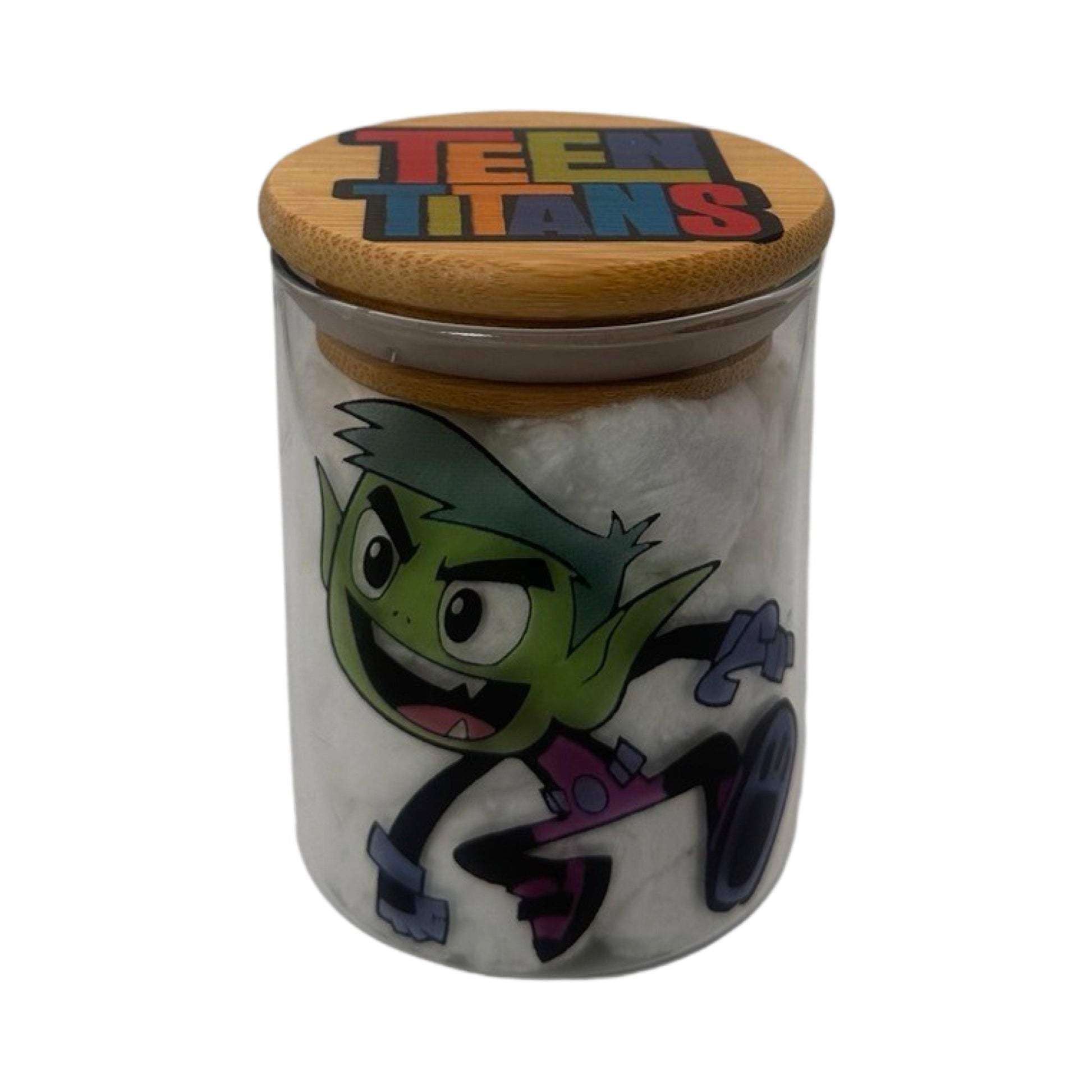 Teen Titans Cartoon Herb Grinder, Stash Jar, Rolling Tray Set - spicedanime