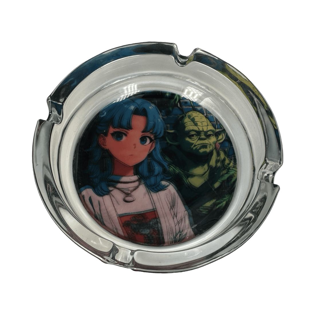 Anime Girl and Yod Ashtray - spicedanime