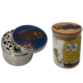 Spongebob Squarepants Cartoon Spice Grinder, Stash Jar, Rolling Tray Set - spicedanime
