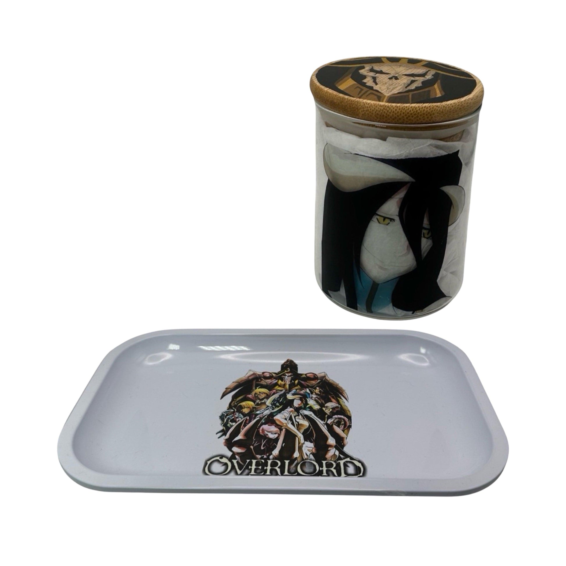 Overlord Anime Spice Grinder, Stash Jar, Rolling Tray Set - spicedanime