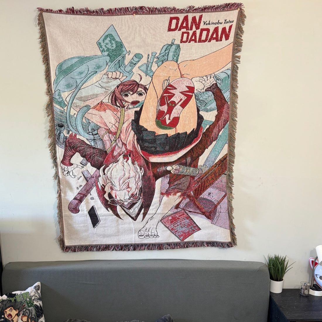Dandadan Hand Woven Tapestry, Blanket, Rug