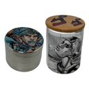 Johnny Joestar Manga Color Grinder, Jar, Rolling Tray Set
