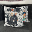 Soul and Maka Hand-Woven Tapestry Cushion Case, Anime Pillow Cover