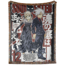Maka and Soul Hand Woven Cozy Rug | Manga Tapestry Throw | Suitable As Blanket