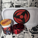 Mangekyou Sharingan Grinder, Jar, Rolling Tray Set