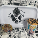 Super Saiyan Gohan Grinder, Jar, Rolling Tray Set