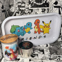 Pokemon Starters Grinder, Jar, Rolling Tray Set