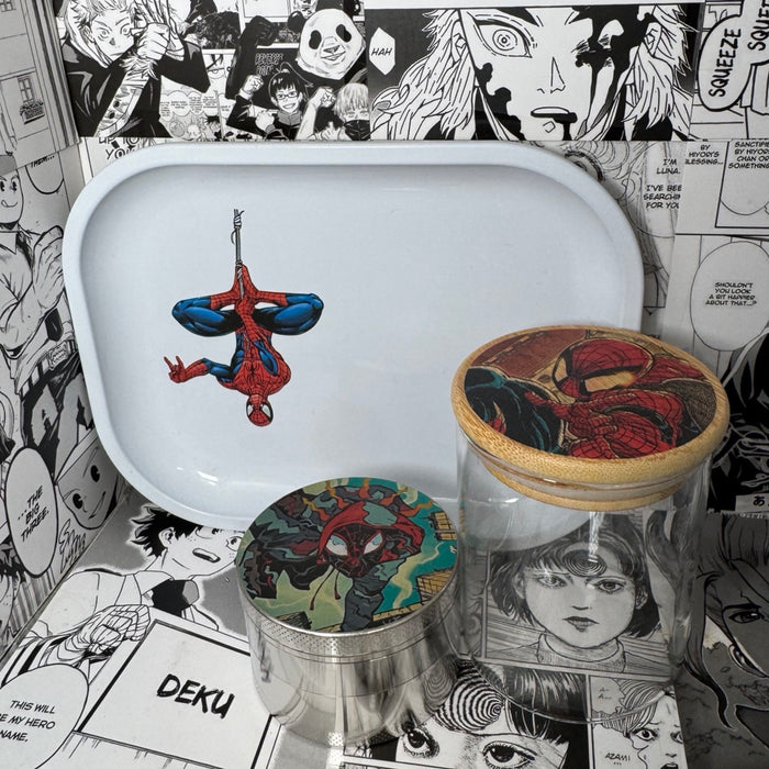 Spidey Sense Grinder, Jar, Rolling Tray Set