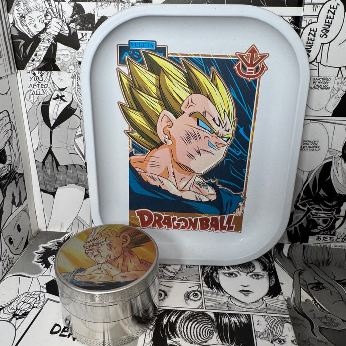 Majin Vegeta Grinder, Jar, Rolling Tray Set
