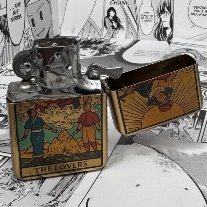 Aang and Katara The Lovers Tarot Card Lighter
