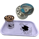 Gojo Tongue Grinder, Jar, Rolling Tray Set