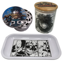 Dark Deku Grinder, Jar, Rolling Tray Set