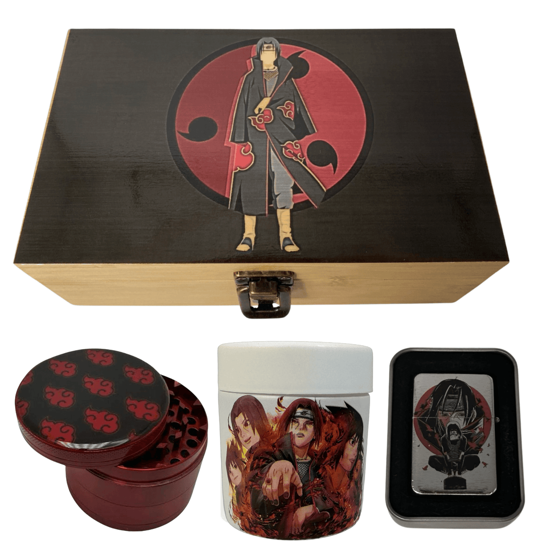 Naruto Itachi Uchiha Anime Bamboo Stash Box Set - spicedanime