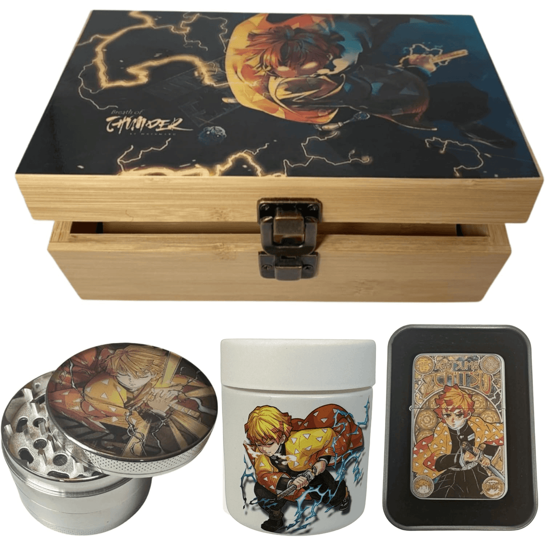 Demon Slayer Zenitsu Anime Stash Box Set - spicedanime