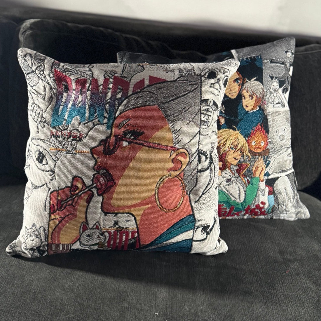 Granny Seiko Hand-Woven Tapestry Cushion Case, Anime Pillow Cover