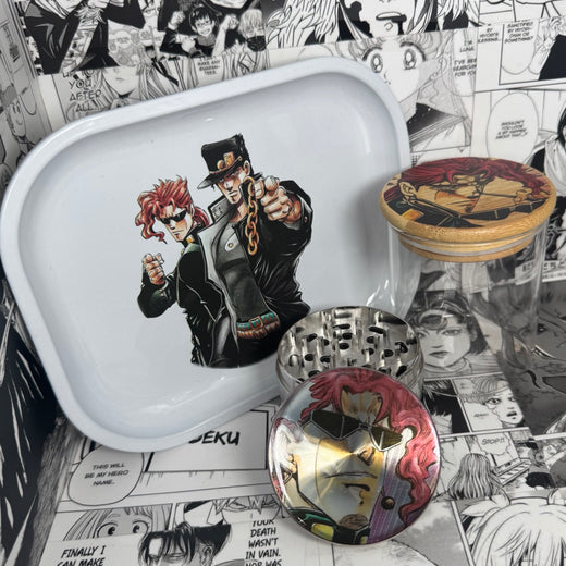 Kakyoin Grinder, Jar, Rolling Tray Set
