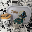 Bong Link Grinder, Jar, Rolling Tray Set