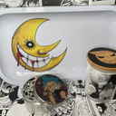 Black ⭐️ Star Grinder, Jar, Rolling Tray Set