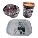 Naruto Anime Spice Grinder, Stash Jar, Rolling Tray Set - spicedanime