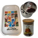 Avatar State Aang Grinder, Jar, Rolling Tray Set