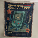 BMO Cartoon Hand Woven Cozy Rug | Manga Tapestry Throw | Suitable As Blanket