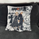 Soul and Maka Hand-Woven Tapestry Cushion Case, Anime Pillow Cover