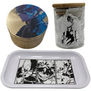 MHA My Hero Academy Anime Spice Grinder, Stash Jar, Rolling Tray Set - spicedanime