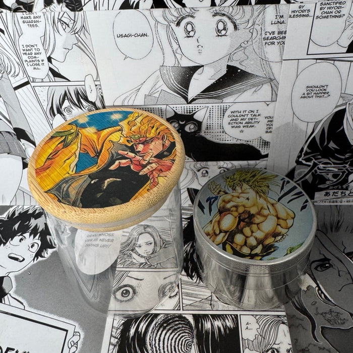 Dio Brando Grinder, Jar, Rolling Tray Set