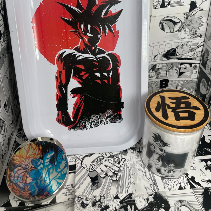 Kamehameha Goku Grinder, Jar, Rolling Tray Set