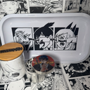 Aki and Fox Devil Grinder, Jar, Rolling Tray Set