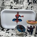 Spiderman Rain Grinder, Jar, Rolling Tray Set
