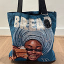 Flower Eye Tapestry Tote Bag