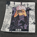 Blind Gojo Hand-Woven Tapestry Cushion Case, Anime Pillow Cover