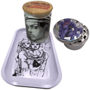 Jojos Bizzare Adventure Anime Spice Grinder, Stash Jar, Rolling Tray Set - spicedanime