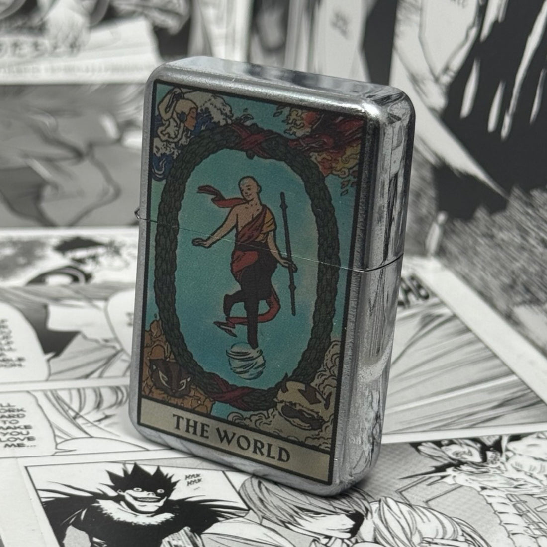 Avatar Aang The World Tarot Card Lighter