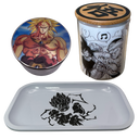 Super Saiyan Broly Grinder, Jar, Rolling Tray Set