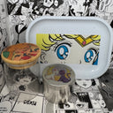 Luna and Artemis Grinder, Jar, Rolling Tray Set
