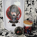 Itachi Akatsuki Clouds Grinder, Jar, Rolling Tray Set