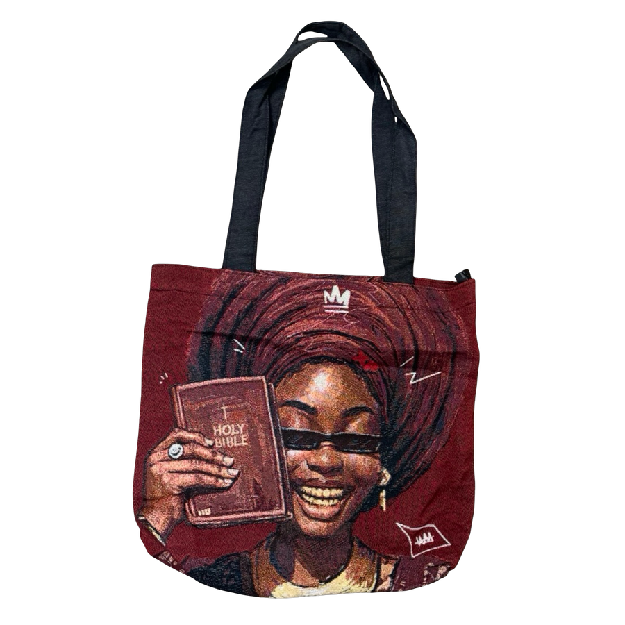 Holy Bible Tapestry Tote Bag