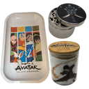 Blue Spirit Grinder, Jar, Rolling Tray Set