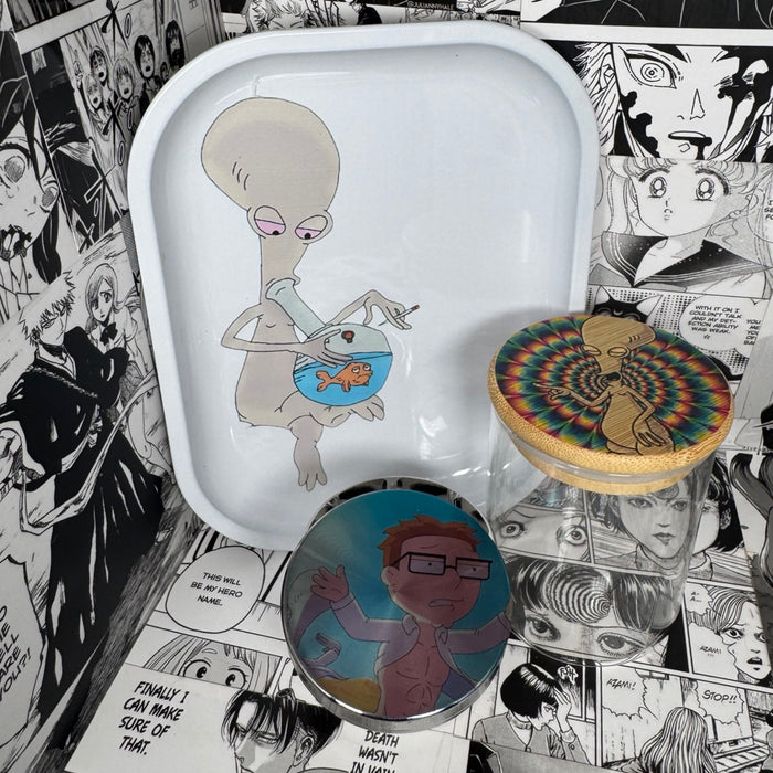 R&B Steve Grinder, Jar, Rolling Tray Set