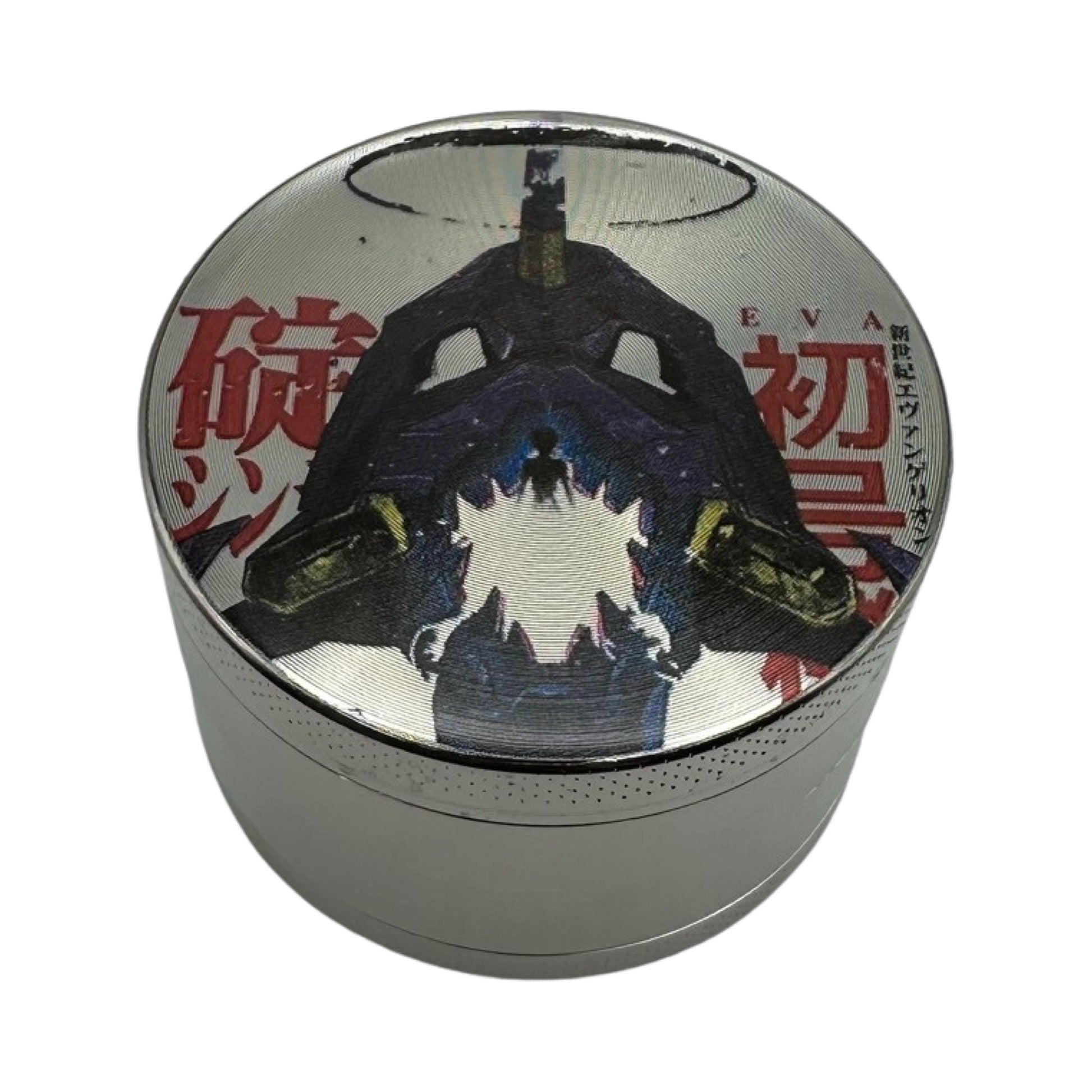 Neon Genesis Mecha Anime Spice Grinder, Stash Jar, Rolling Tray Set - spicedanime