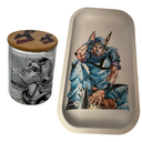 Johnny Joestar Manga Color Grinder, Jar, Rolling Tray Set