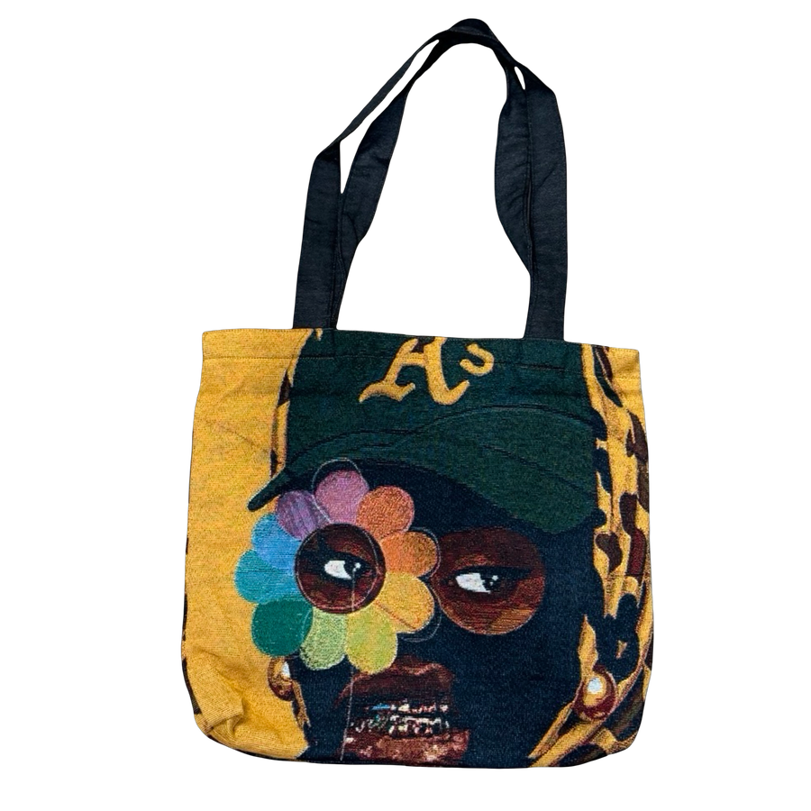 Flower Eye Tapestry Tote Bag