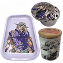 Jojos Bizzare Adventure Anime Spice Grinder, Stash Jar, Rolling Tray Set - spicedanime