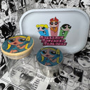 Cute Bubbles Grinder, Jar, Rolling Tray Set